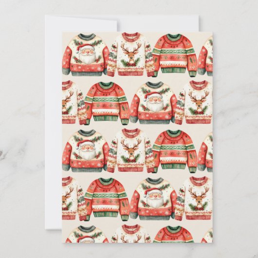 Oeganzige kerstfeestdag kaart (Achterkant)