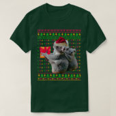Oegenaamd kerstkeuken Koala Gift Funny Santa Hat T-shirt (Design voorkant)