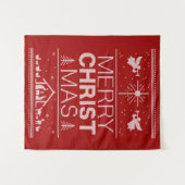 Oegenaamd kerstkeuken Merry Christus Religieuze Re Wandkleed (Voorkant (horizontaal))