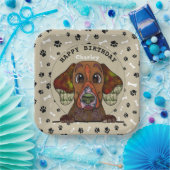 Oegly hondgezicht Engelse pointer verjaardag Papieren Bordje (Feest)