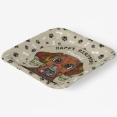 Oegly hondgezicht Engelse pointer verjaardag Papieren Bordje (Gebogen)