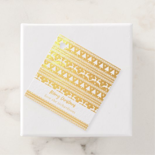 Oegly KerstSweater Reindeer & Trees Bedankjes Labels (Met doos)