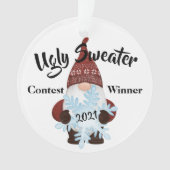 Oegly Sweater Contest Winner Prize Trophy Ornament (voorkant)