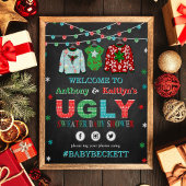 Oegly Sweater Kerstmis Baby shower Welkom Poster