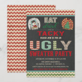 Oegly Sweater kerstparty Eat Drink Tacky Kaart (Voorkant / Achterkant)
