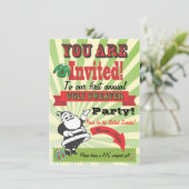 Oegly sweater Kerstparty Uitnodigingen (Staand voorkant)