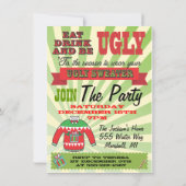 Oegly sweater Kerstparty Uitnodigingen (Achterkant)