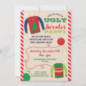 Oegly Sweater Party Feestdagen Uitnodigen Kaart (Voorkant)