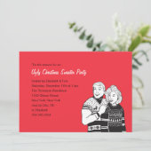 Oegly Sweater Party Invitations Kaart (Staand voorkant)