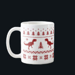 Oegly T-Rex Dinosaur kerstkeuter Koffiemok<br><div class="desc">Deze lelijke T-Rex kersttrui maakt een geweldig vakantiecadeau... of een interessante conversatie begint. Ga niet met de typische moes of rendieren - ga tyrannosaurus rex! Vrolijk Dinkerst!</div>