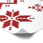 Oegly T-Rex Dinosaur kerstkeuter Poster (Hoek)