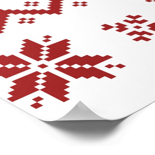 Oegly T-Rex Dinosaur kerstkeuter Poster (Hoek)