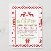 Oegly Tacky Sweater Kerstfeestdag Kaart (Voorkant)