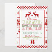 Oegly Tacky Sweater Kerstfeestdag Kaart (Voorkant / Achterkant)