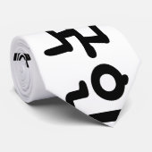 Oegugin 외 인 | Koreaanse Hangul-taal Stropdas (Opgerold)