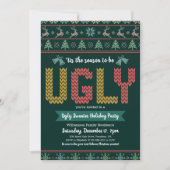 Oegziende kerstfeestdag in Sweater Party Hunter Gr Kaart (Voorkant)