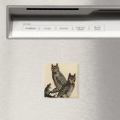 Oehoe (door John James Audubon) Magneet (Insitu (Vaatwasser))