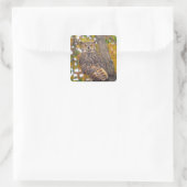 Oehoe Vierkante Sticker (Tas)