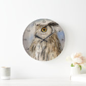 Oehoe Wildlife Kunst Grote Klok (Huis)