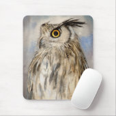 Oehoe Wildlife Kunst Portret Muismat (Met muis)