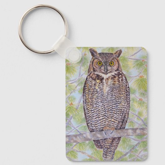 Oehoornuil Sleutelhanger (Voorkant)