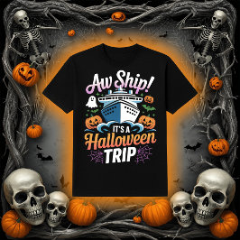 Oei Schip! Het Is Een Halloween Cruise Trip Grafis T-shirt