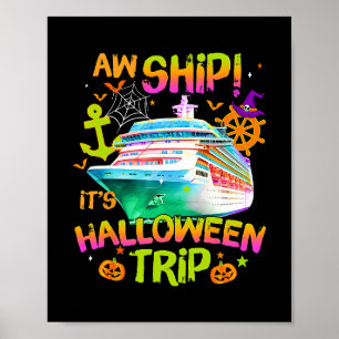Oei Schip! Het is een Halloween Trip Halloween Cru Poster