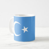 Oeigoer/Oost-Turkestan Vlag Koffiemok (Voorkant links)