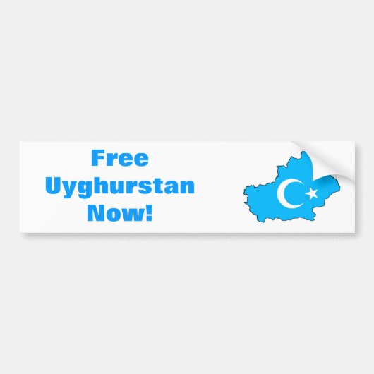 Oeigoerse Bumpersticker voor vrijheid (Voorkant)