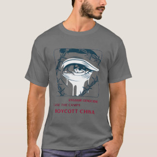 Oeigoerse Genocide Sluit Kampioenen Boycot China v T-shirt