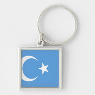 Oeigoerse vlag Oost-Turkestan Sleutelhanger