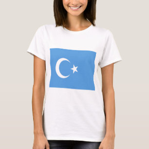 Oeigoerse vlag Oost-Turkestan T-shirt