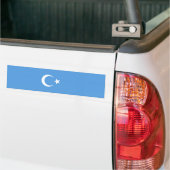 Oeigoerse vlag van Oost-Turkistan (Oeigoer) Bumpersticker (Op Truck)