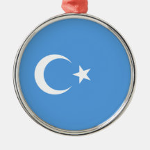 Oeigoerse vlag van Oost-Turkistan (Oeigoer) Cerami