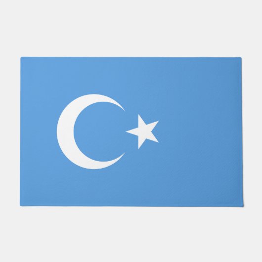 Oeigoerse vlag van Oost-Turkistan (Oeigoer) Deurmat (Voorkant)