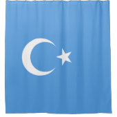 Oeigoerse vlag van Oost-Turkistan (Oeigoer) Douchegordijn (Voorkant)
