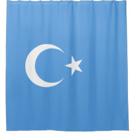 Oeigoerse vlag van Oost-Turkistan (Oeigoer) Douchegordijn