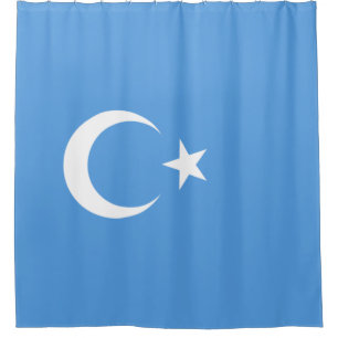 Oeigoerse vlag van Oost-Turkistan (Oeigoer) Douchegordijn