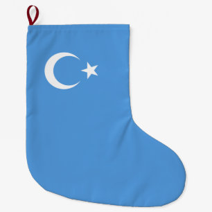 Oeigoerse vlag van Oost-Turkistan (Oeigoer) Grote Kerstsok