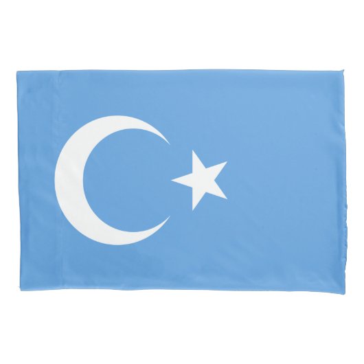 Oeigoerse vlag van Oost-Turkistan (Oeigoer) Kussensloop (Voorkant-Links)