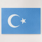Oeigoerse vlag van Oost-Turkistan (Oeigoer) Legpuzzel (Horizontaal)