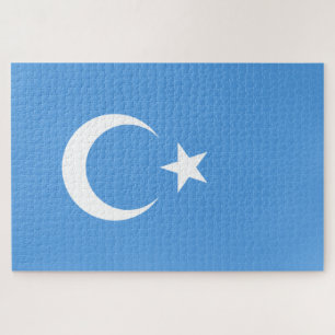 Oeigoerse vlag van Oost-Turkistan (Oeigoer) Legpuzzel
