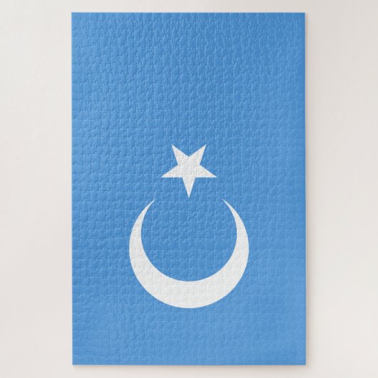 Oeigoerse vlag van Oost-Turkistan (Oeigoer) Legpuzzel (Verticaal)
