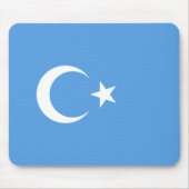 Oeigoerse vlag van Oost-Turkistan (Oeigoer) Muismat (Voorkant)