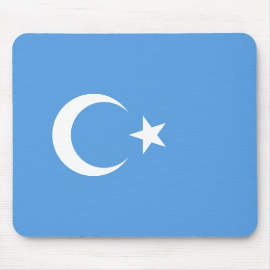 Oeigoerse vlag van Oost-Turkistan (Oeigoer) Muismat (Voorkant)