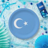 Oeigoerse vlag van Oost-Turkistan (Oeigoer) Papieren Bordje (Feest)