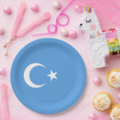 Oeigoerse vlag van Oost-Turkistan (Oeigoer) Papieren Bordje (Feest)