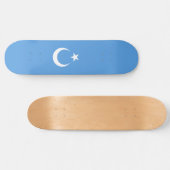 Oeigoerse vlag van Oost-Turkistan (Oeigoer) Persoonlijk Skateboard (Horizontaal)