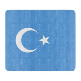 Oeigoerse vlag van Oost-Turkistan (Oeigoer) Snijplank