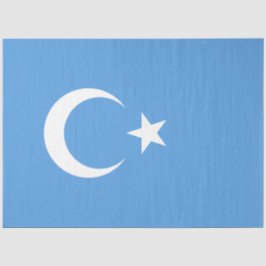 Oeigoerse vlag van Oost-Turkistan (Oeigoer) Tissuepapier